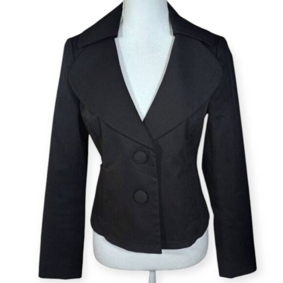 HALOGEN BLACK 2 BUTTON BLAZER SZ.S EUC. - Picture 2 of 7